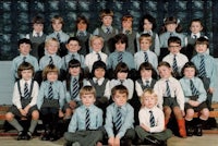 a group of children posing for a photo